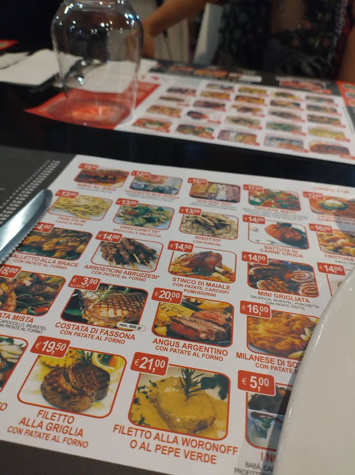 Menu di Bue Rosso Risto Pizza Grill 