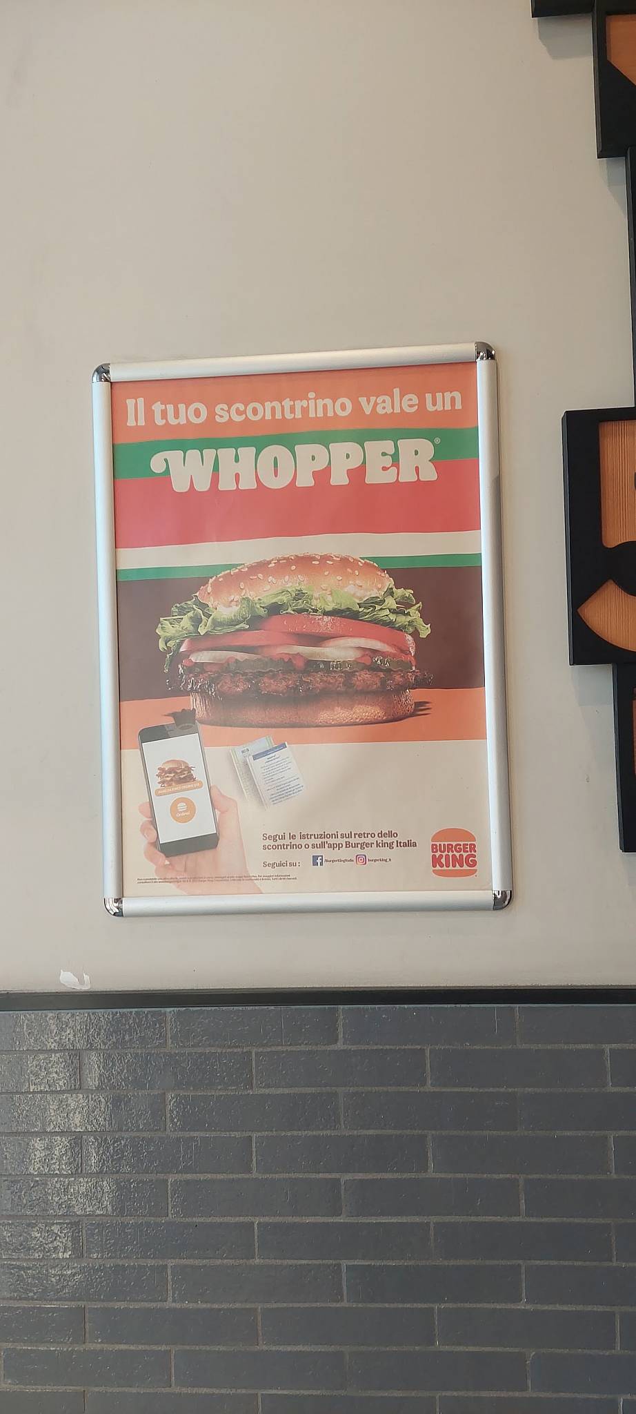 Menu di Burger King 