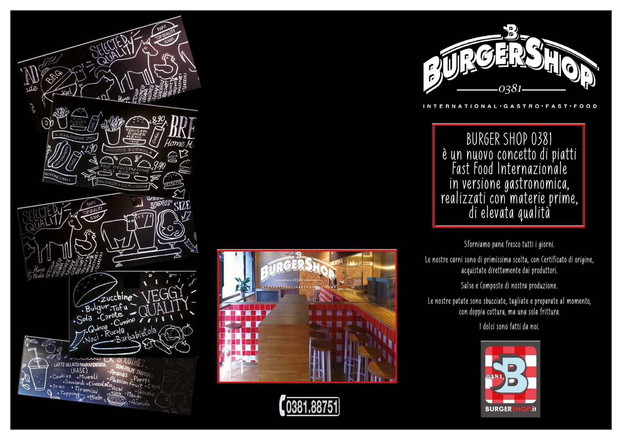 Menu di Burger Shop 