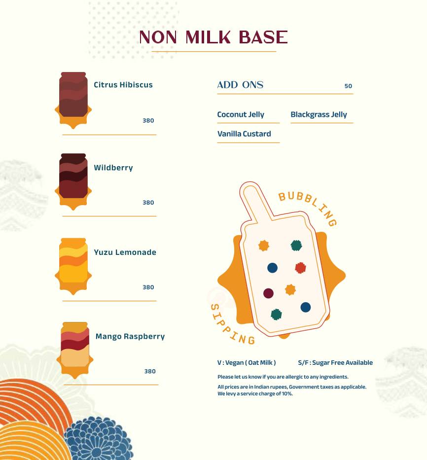 Burma Burma Restaurant & Tea Room menu