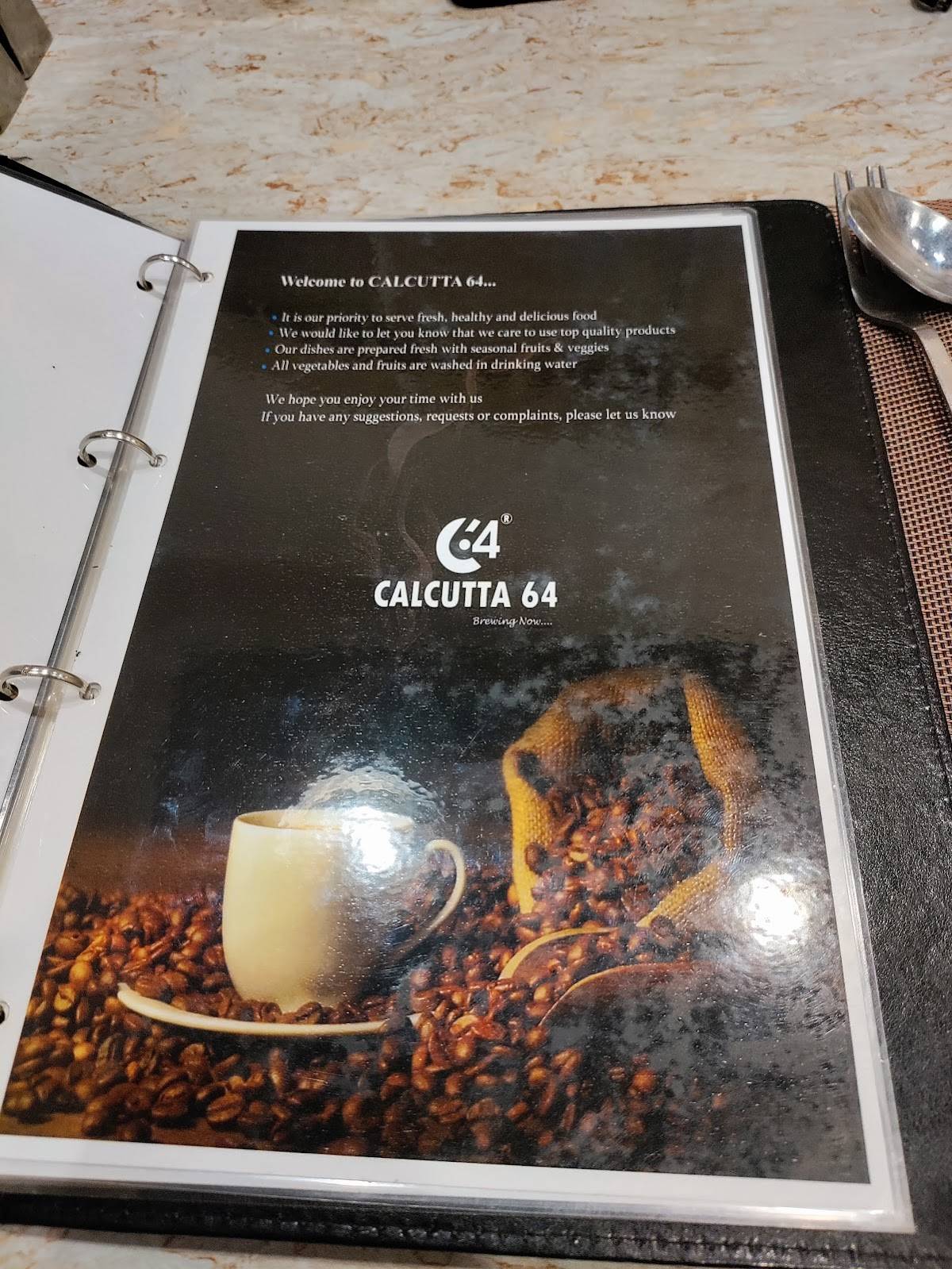 CALCUTTA 64 menu