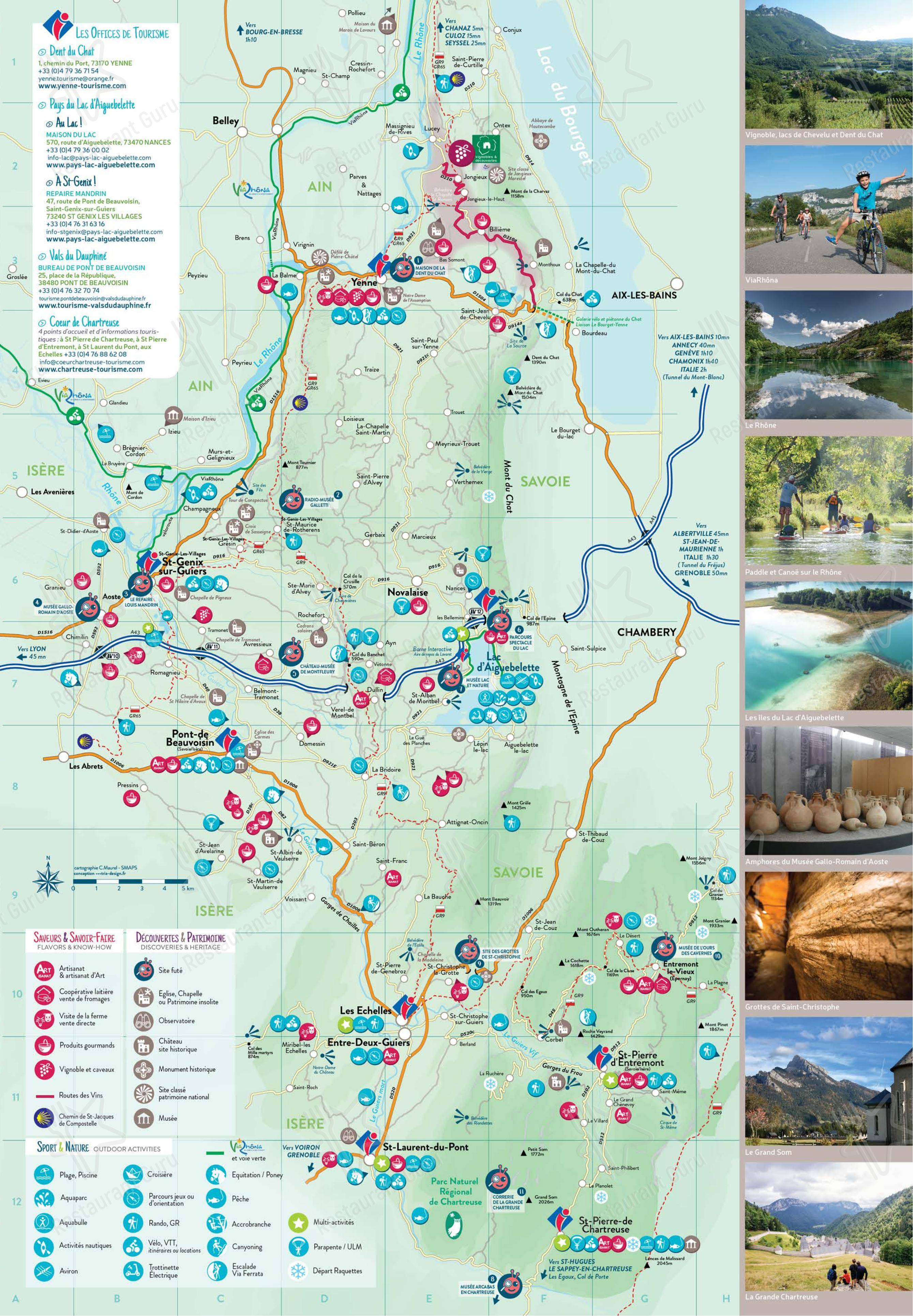 Menu pour Camping de L'Arbaz - Lac D'Aiguebelette dans Novalaise