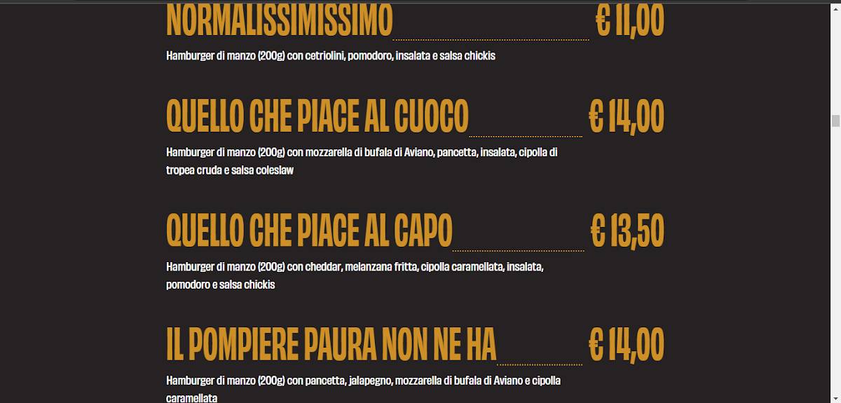 Menu di CHICKIS - POLLO FRITTO Sacile 