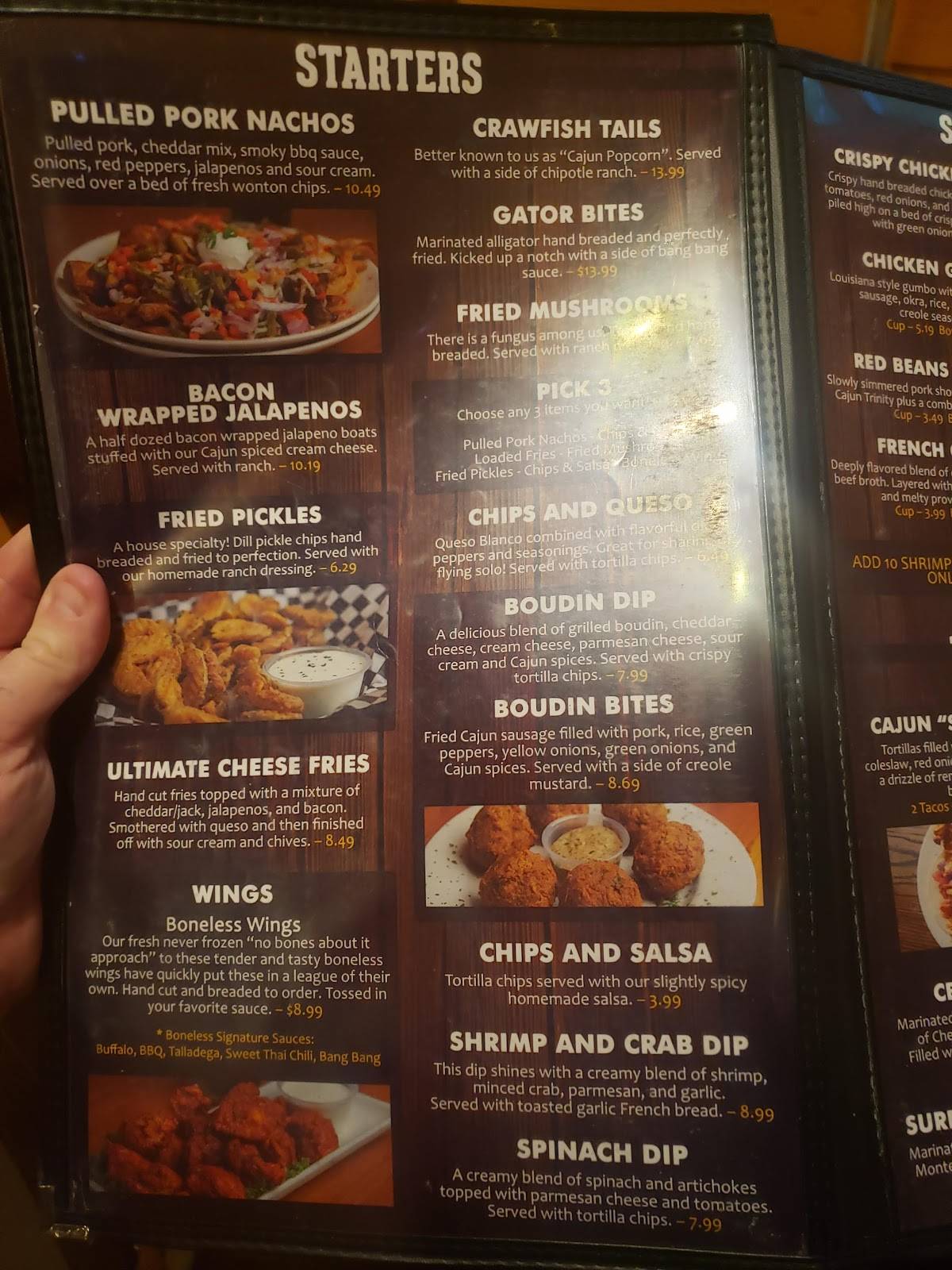 Menu at Purple Onion restaurant, Cabot, S Pine St