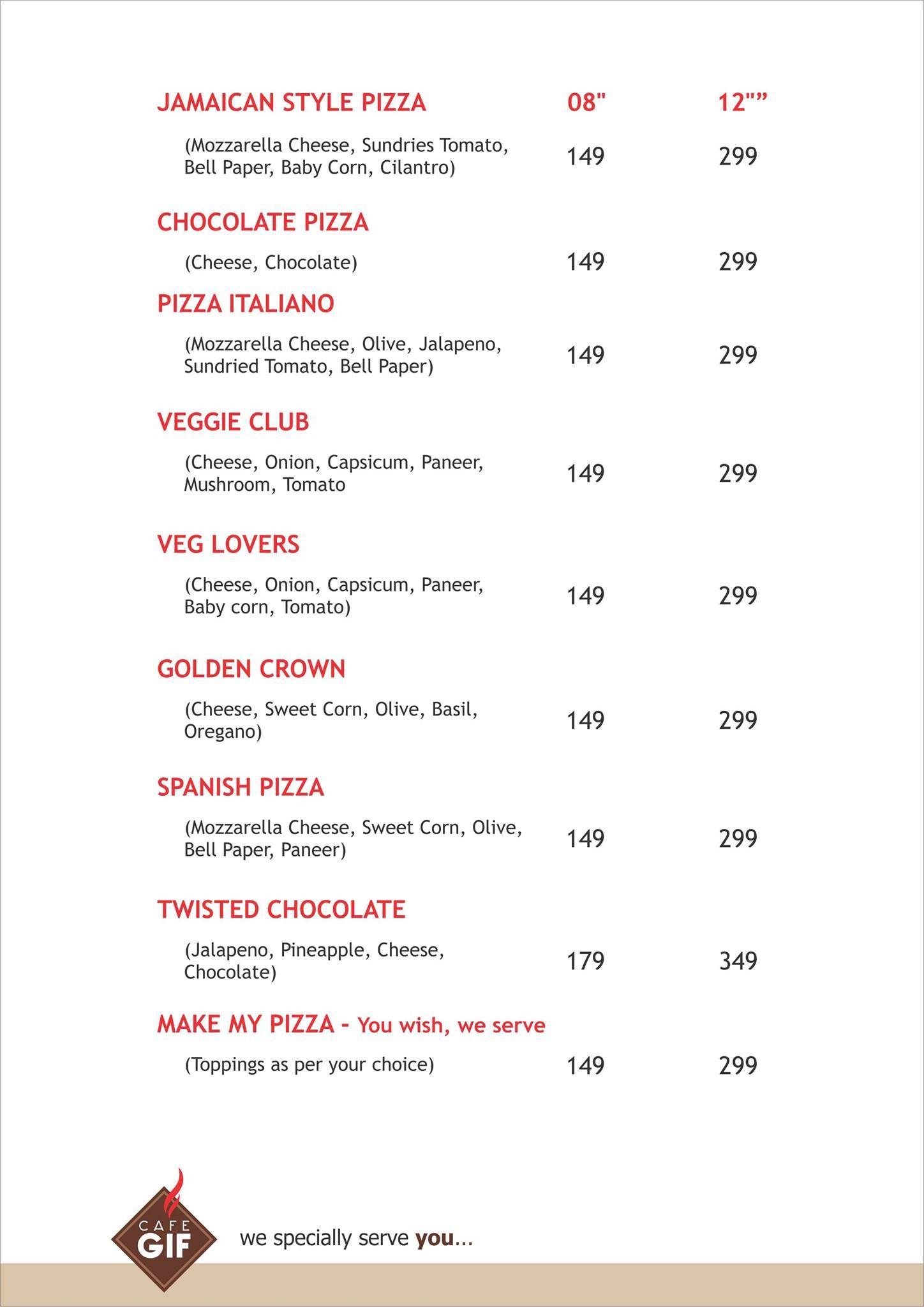 Cafe GIF menu