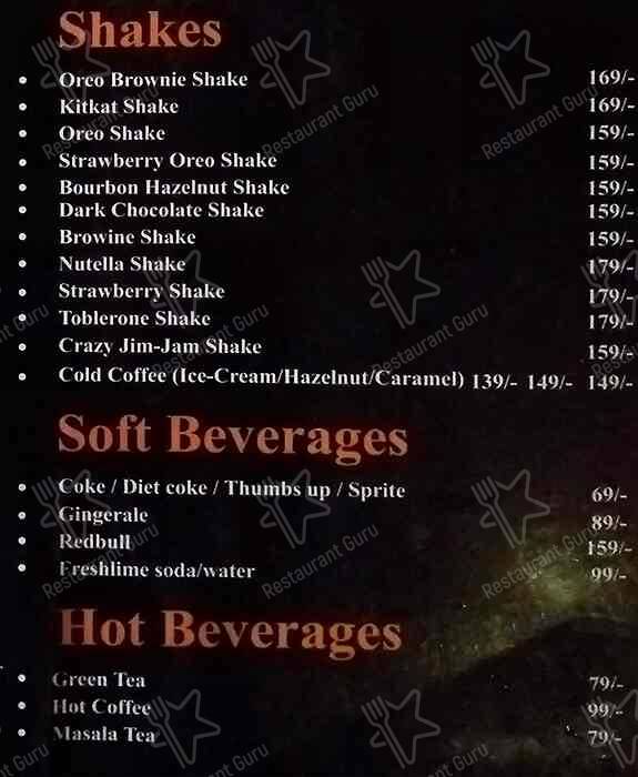 Cafe befikre menu