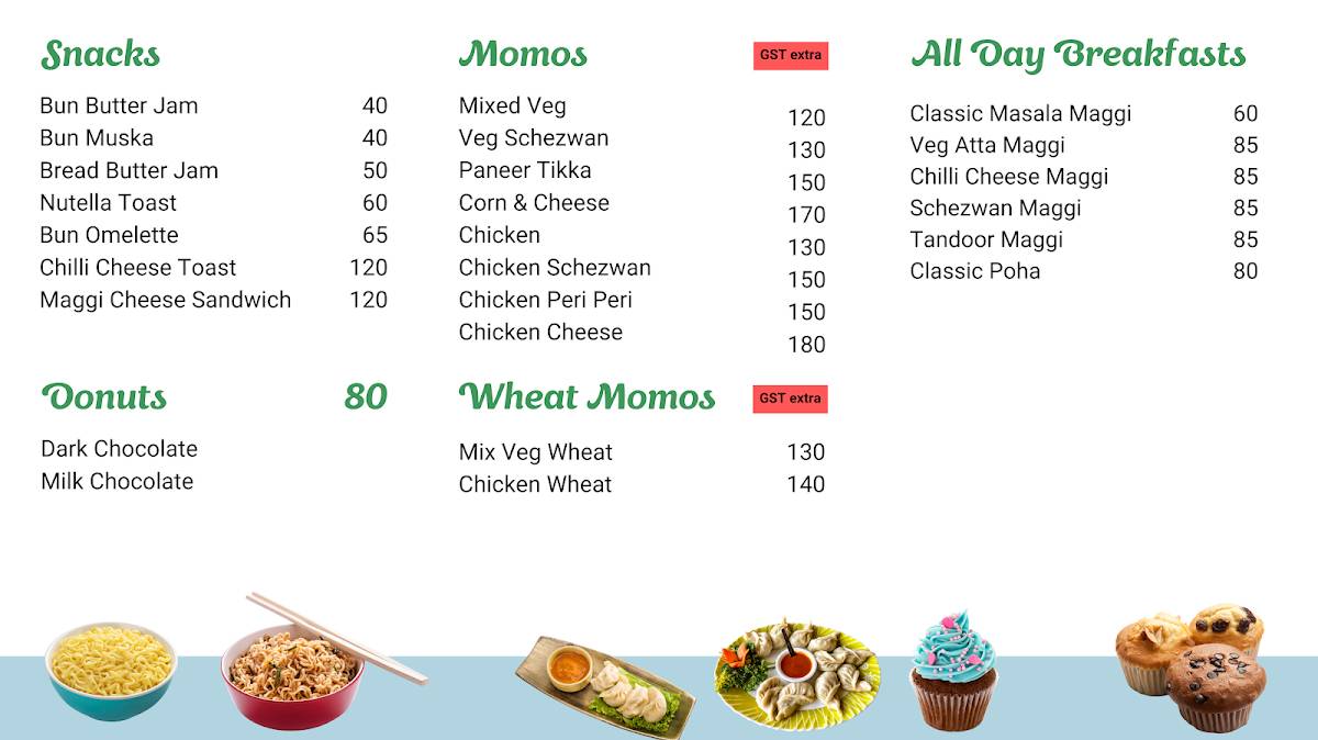 Chai Kings - Adyar menu