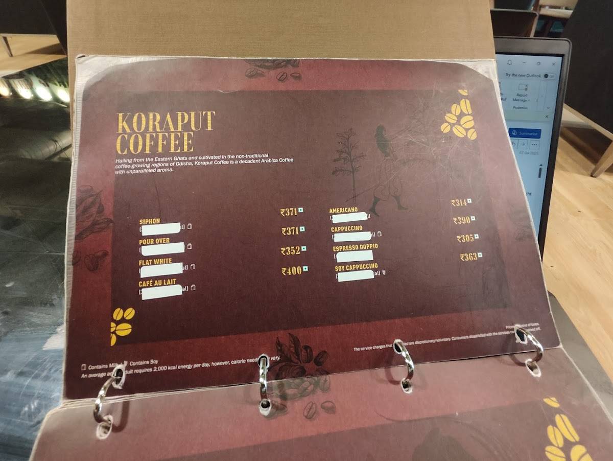 Cafe Coffee Day - The Square menu