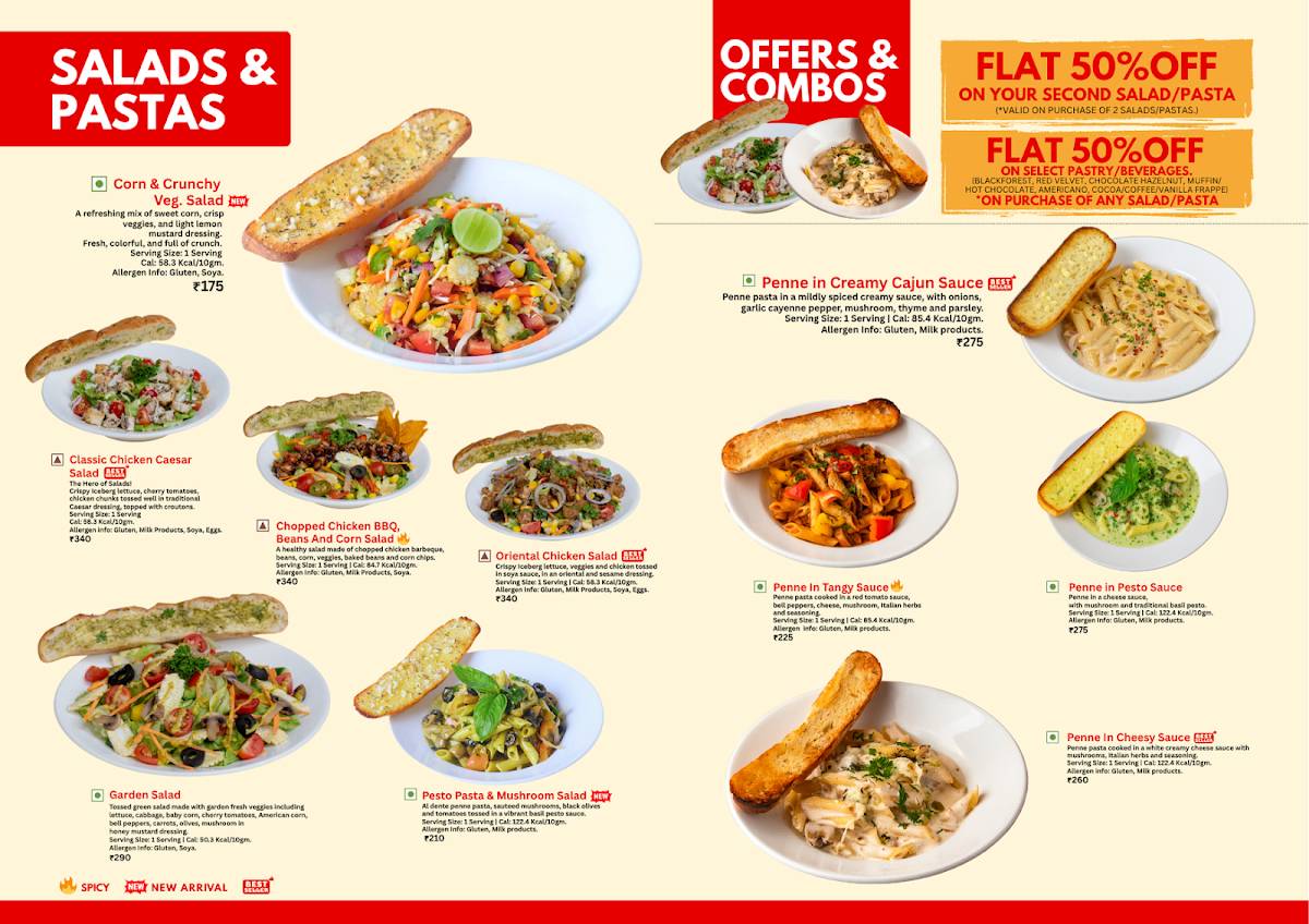 Cremeux - Margao menu