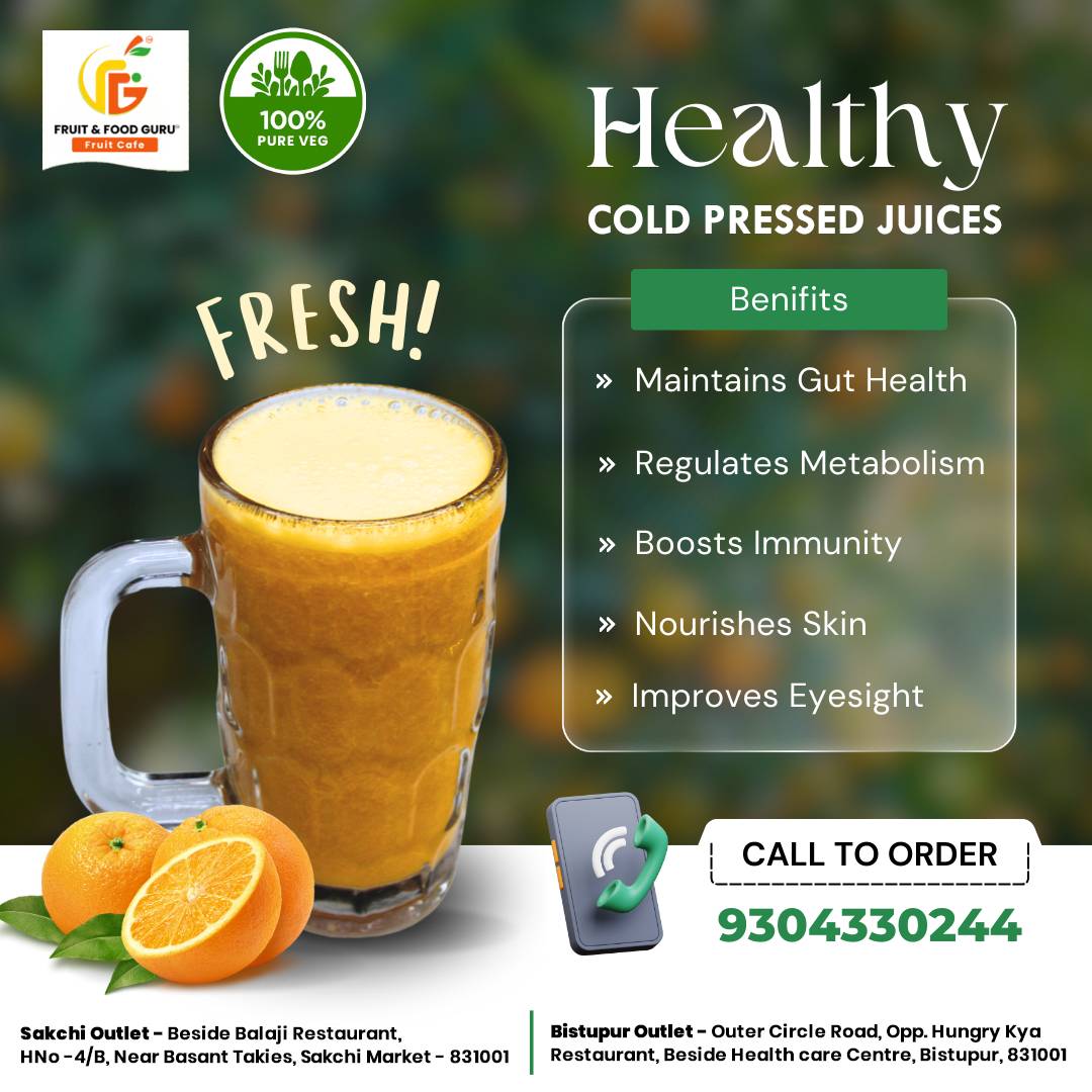 Fruit and Food Guru menu