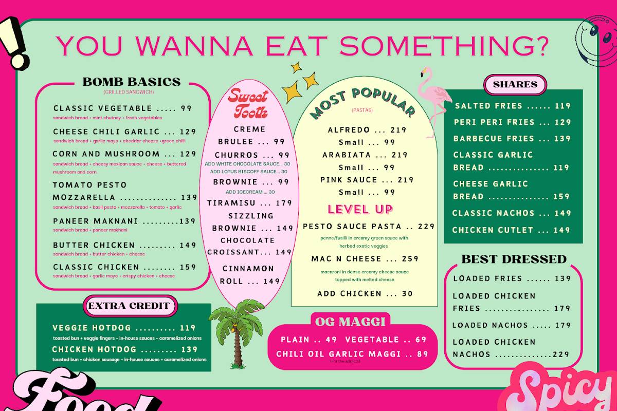 Cafe Melt menu