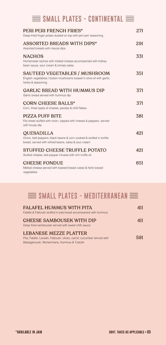 Mirosh (All Day Cafe) menu