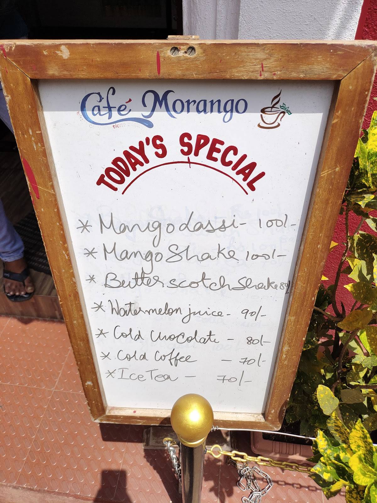 Cafe Morango menu