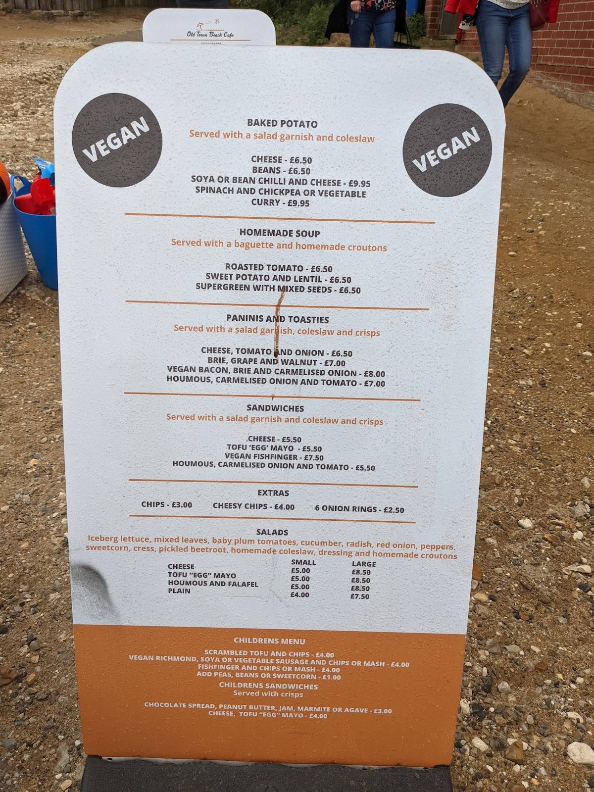Menu at Old Town Beach Cafe, Hunstanton