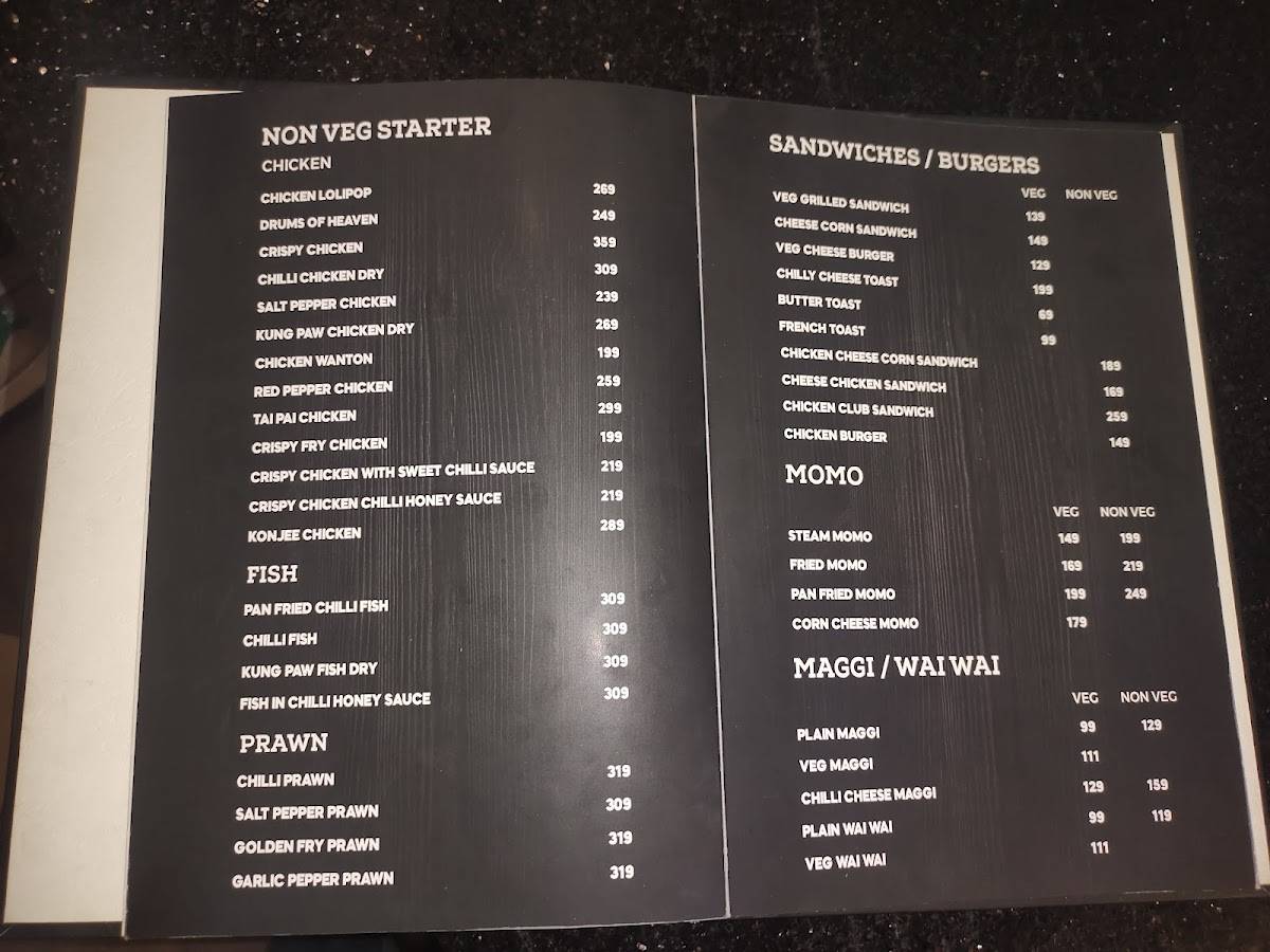 Puffs n Bites menu