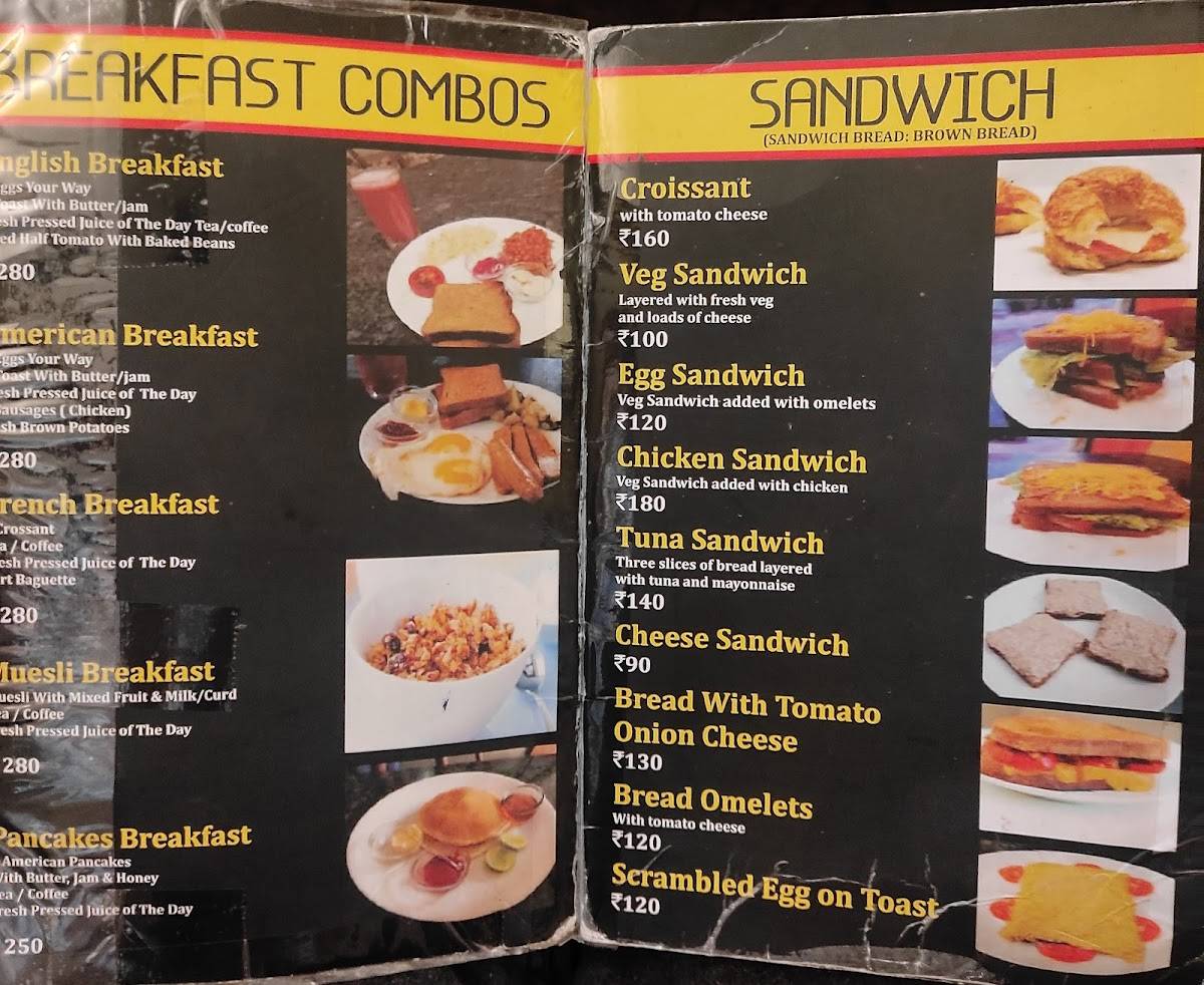 Raj's Spanish Cafe menu