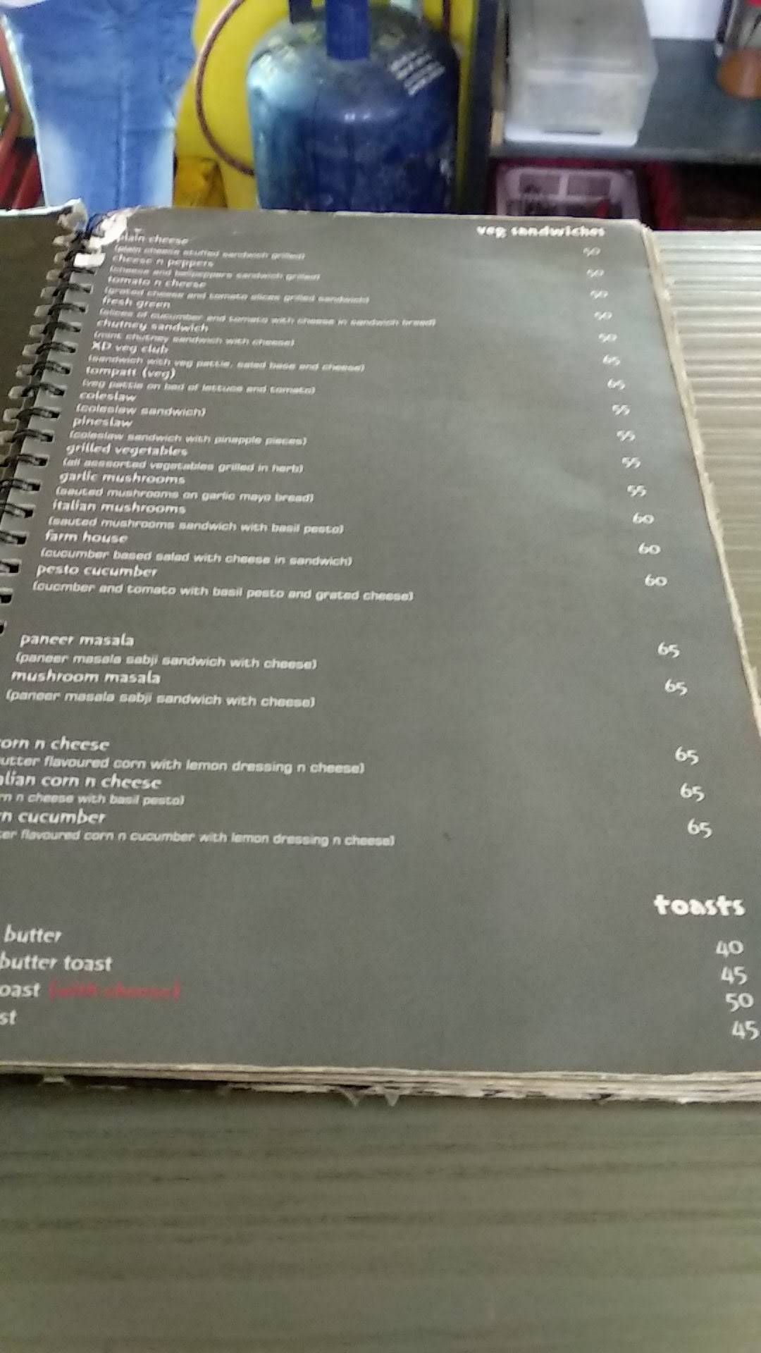Cafe Xtra Dose menu