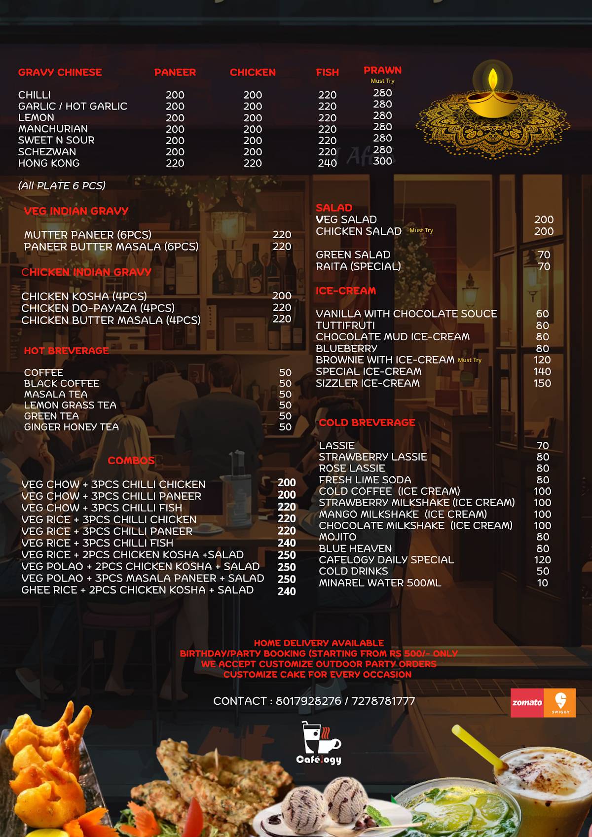Cafelogy menu