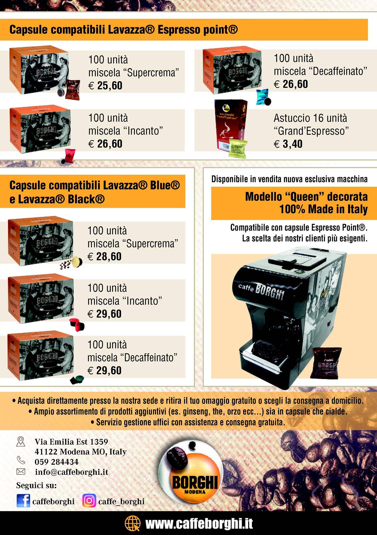 Menu di Caffé Borghi 