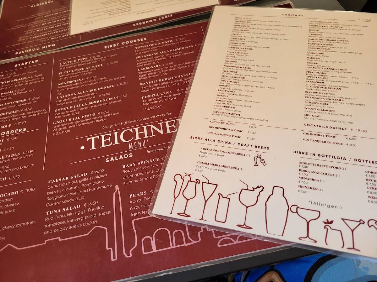 Menu di Caffè Teichner 