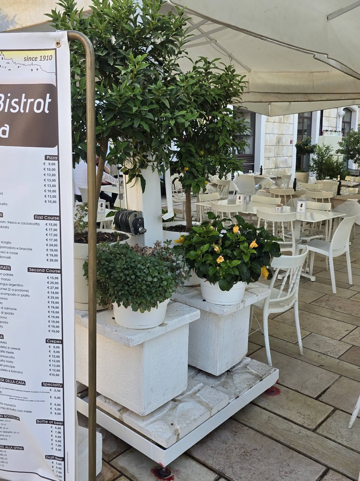 Menu di Caffè Trieste 