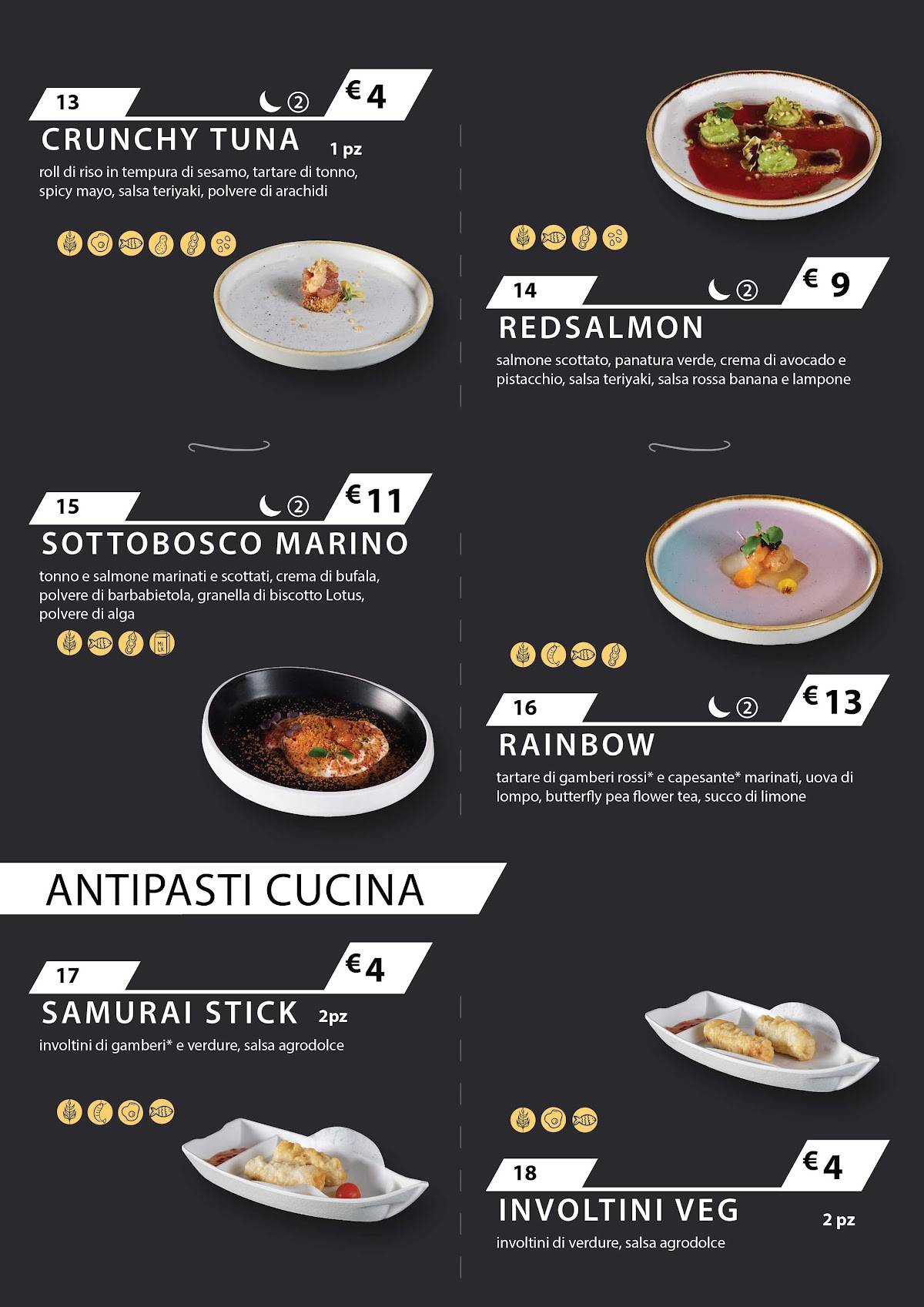 Menu di Flying Fish Cagliari 