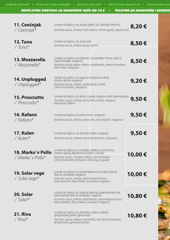 Menu di Unplugged Bar & Grill 