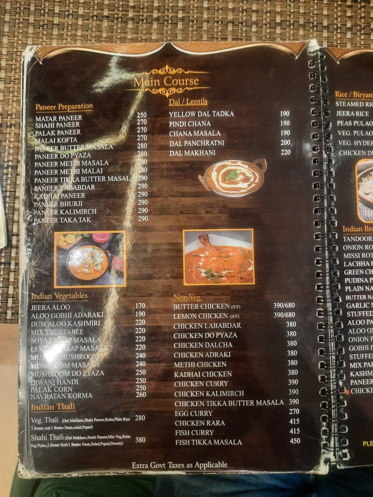 California Bistro by County Park & Suites menu