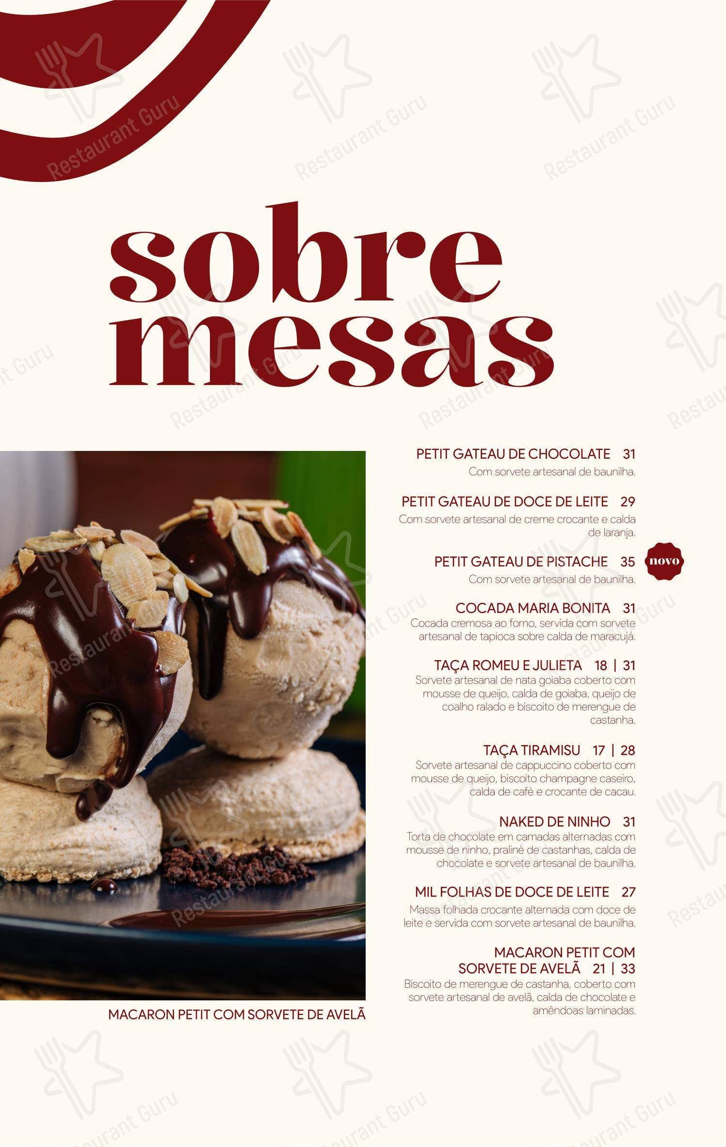 Menu bar para Camarões Potiguar em Natal