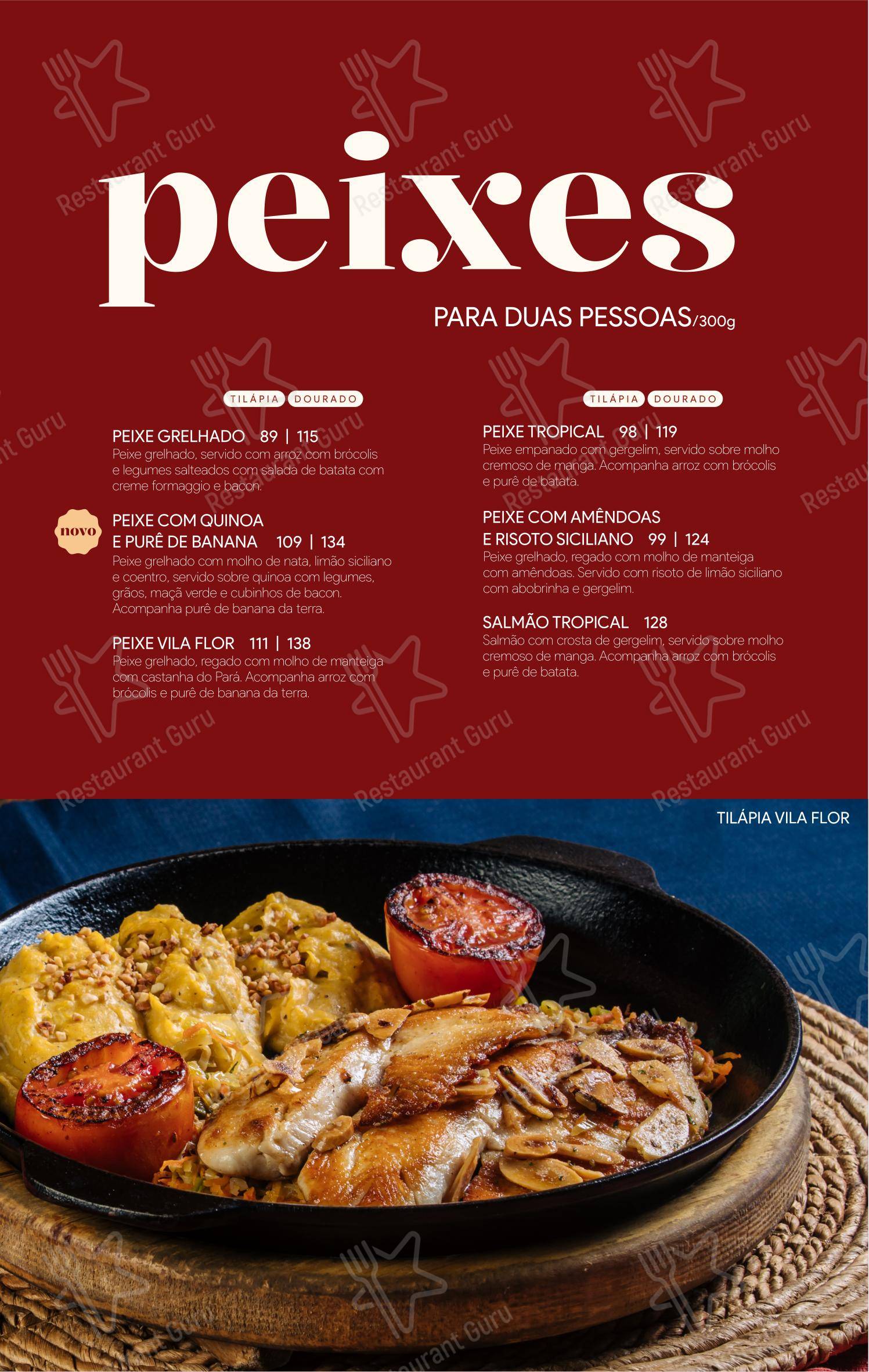 Camarões Potiguar em Natal - Menu