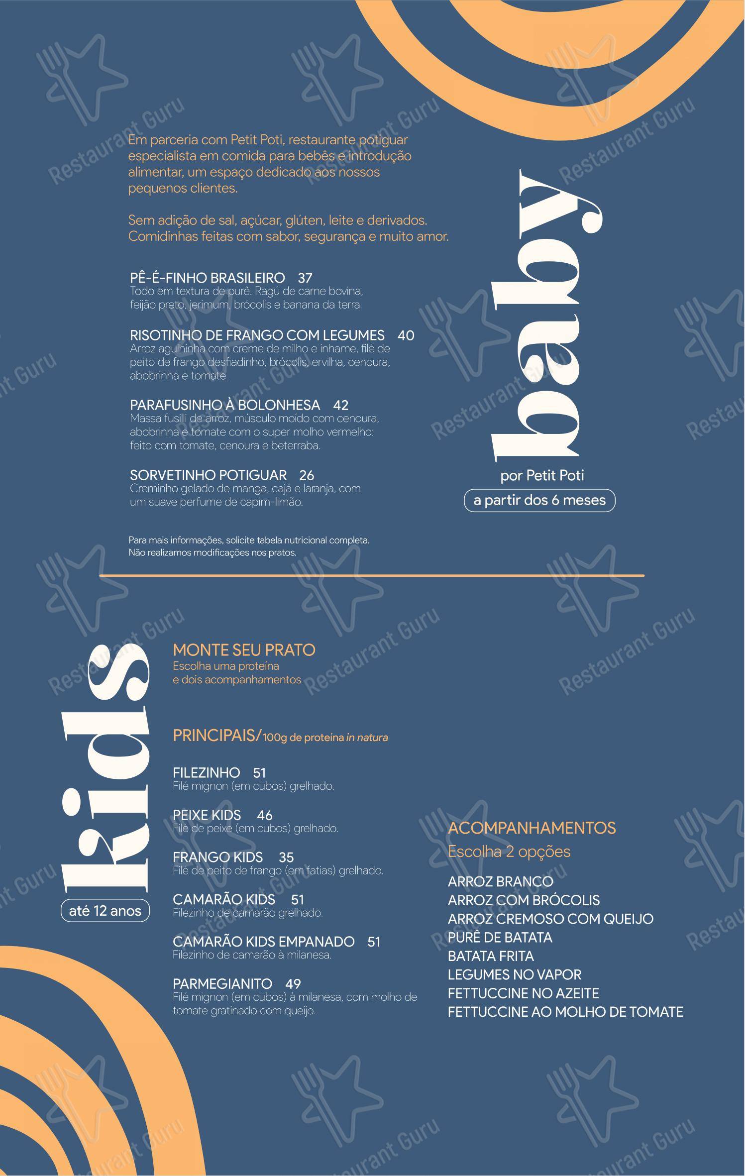 Camarões Potiguar - Menu bar