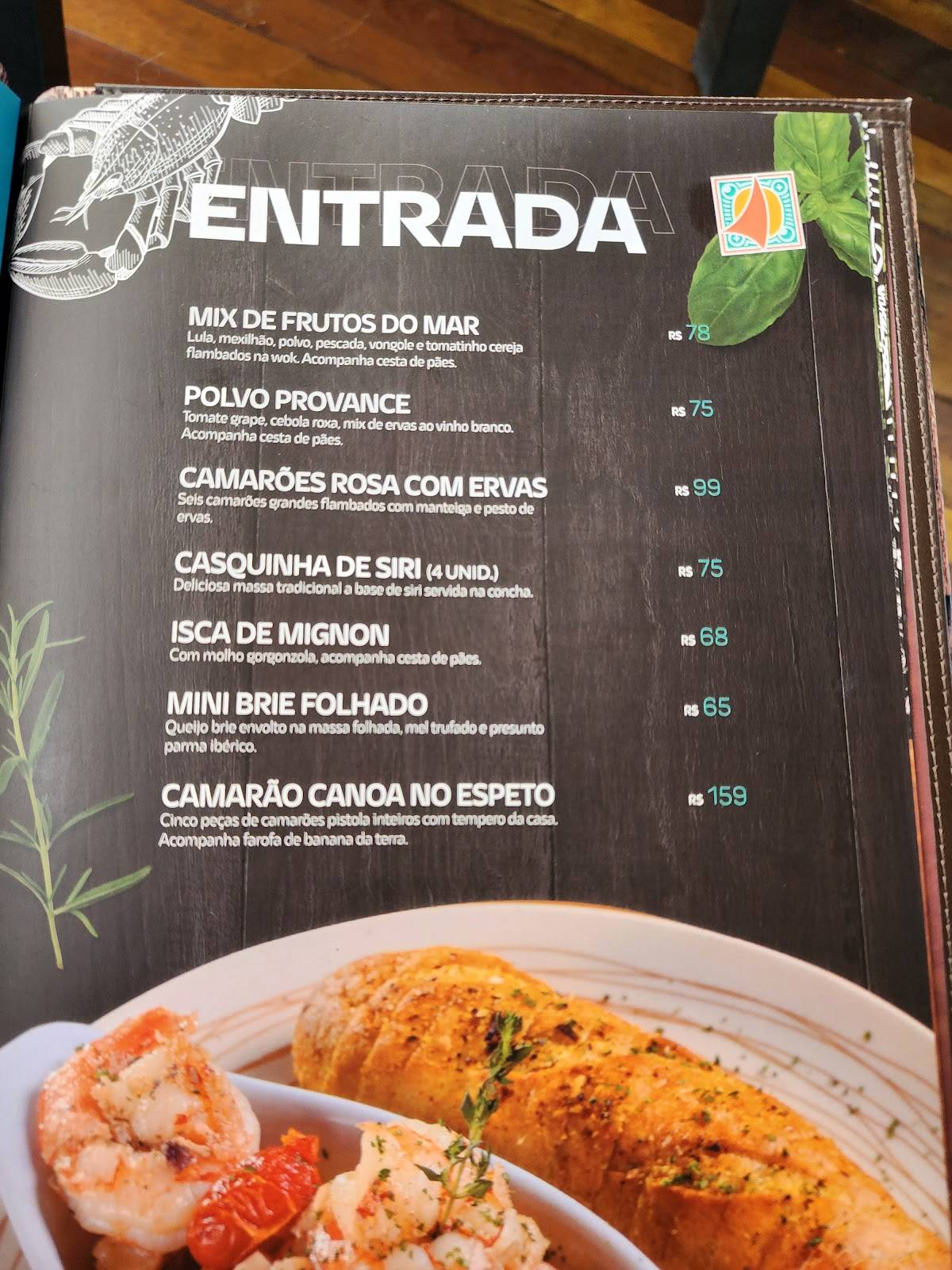 Menu em Canoa Praia Bar e Restaurante, Campinas