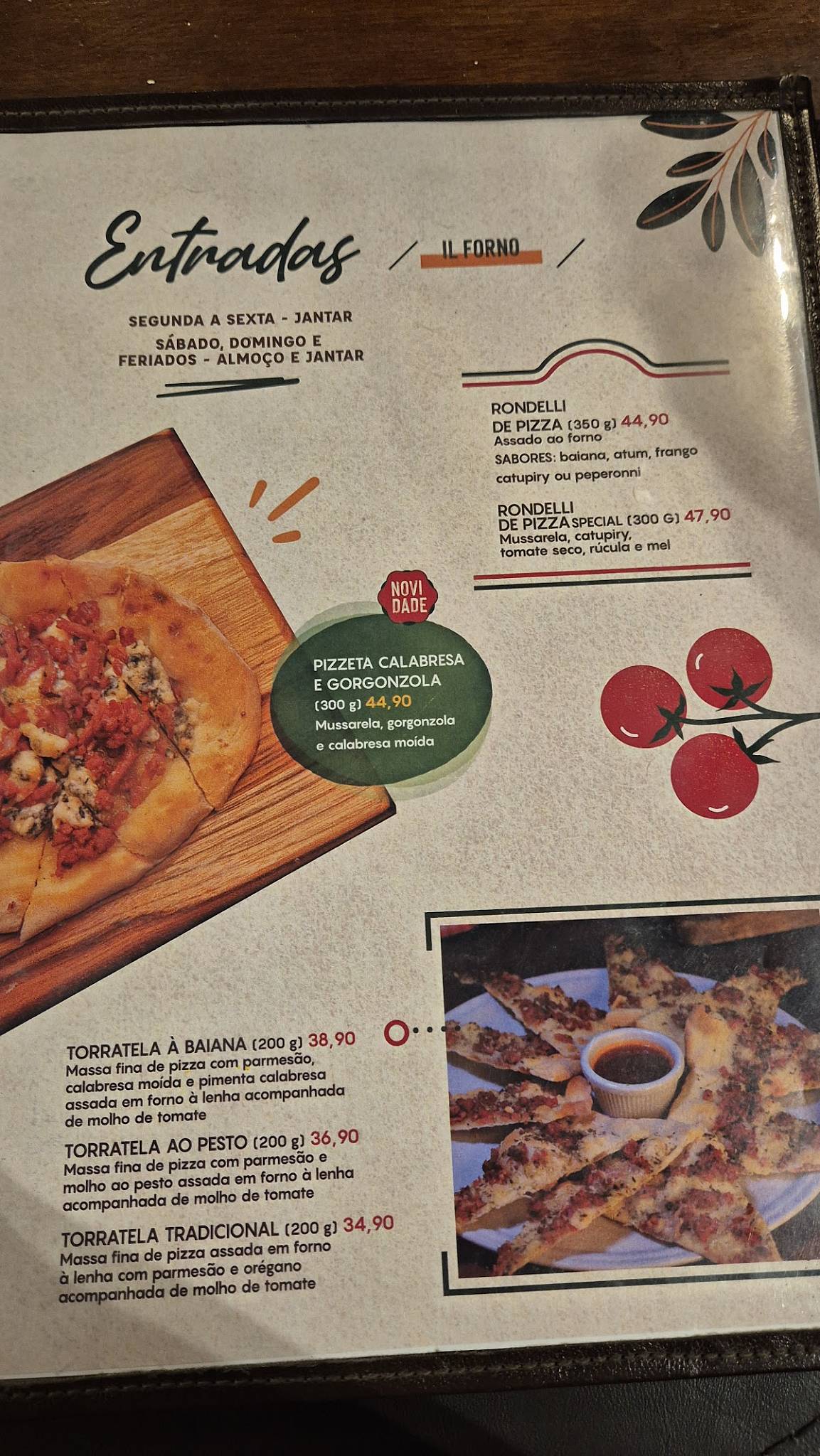 Cantina Volpi Pituba cardápio