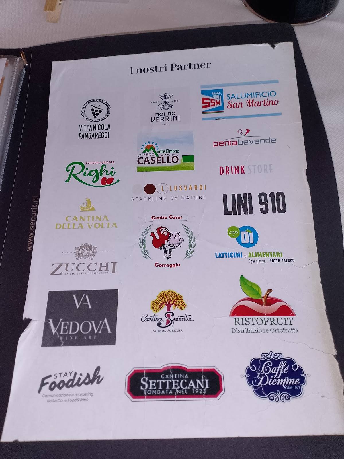 Menu di Trattoria Il Torchietto - Cucina emiliana 
