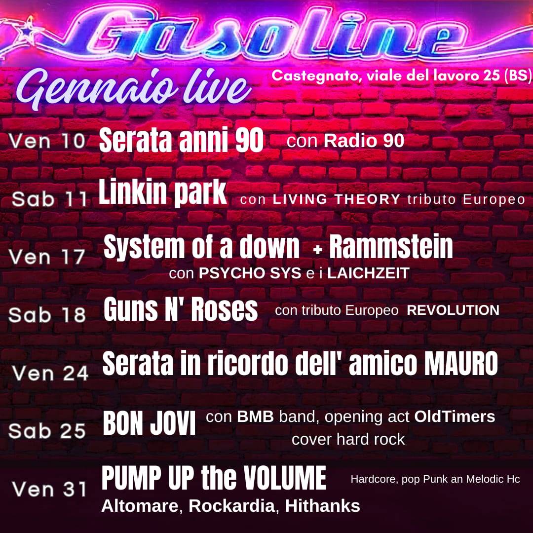 Menu di Gasoline Road Bar Brescia 