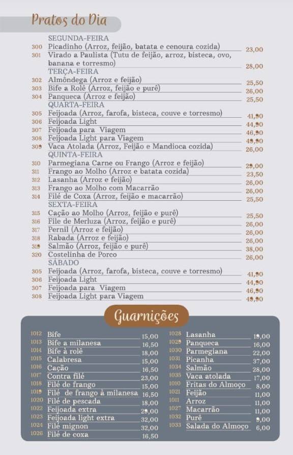 Celestino Padaria cardápio