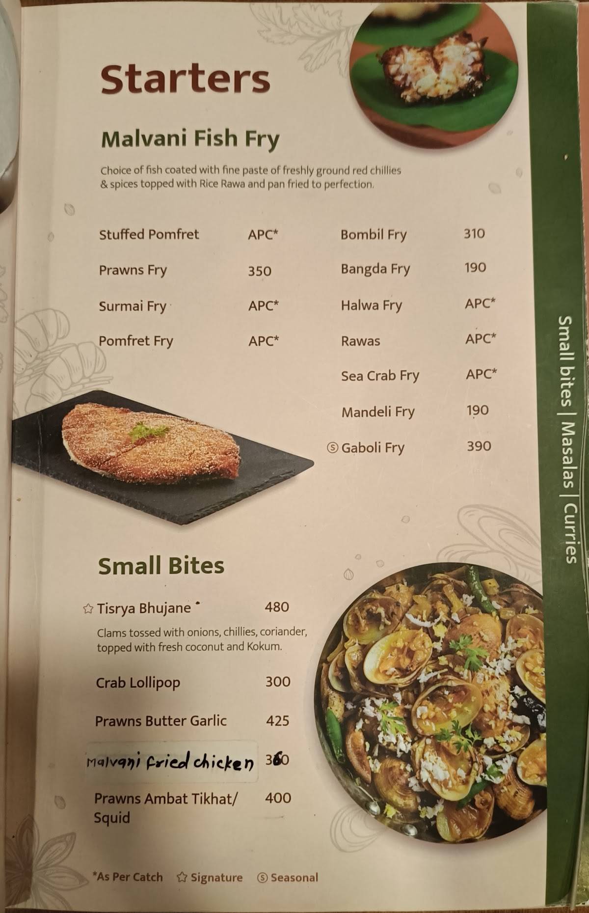 Chaitanya Assal Malvani Bhojangruh menu