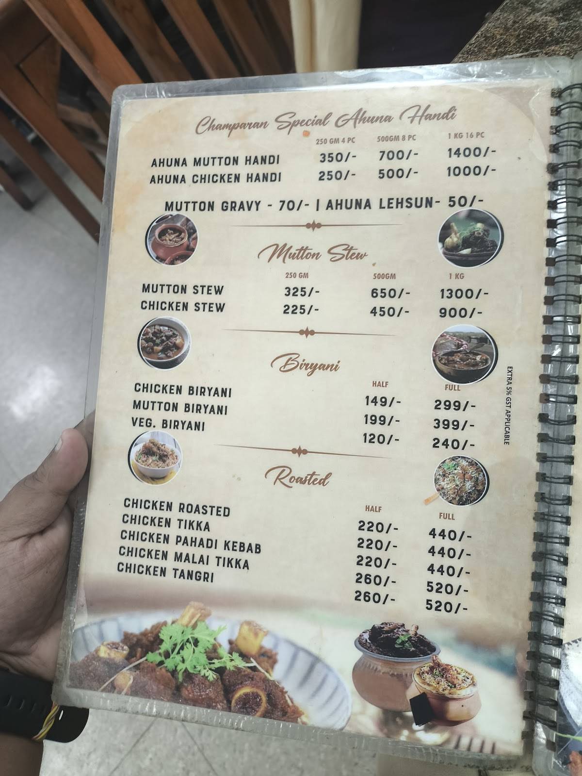 Champaran meat house menu