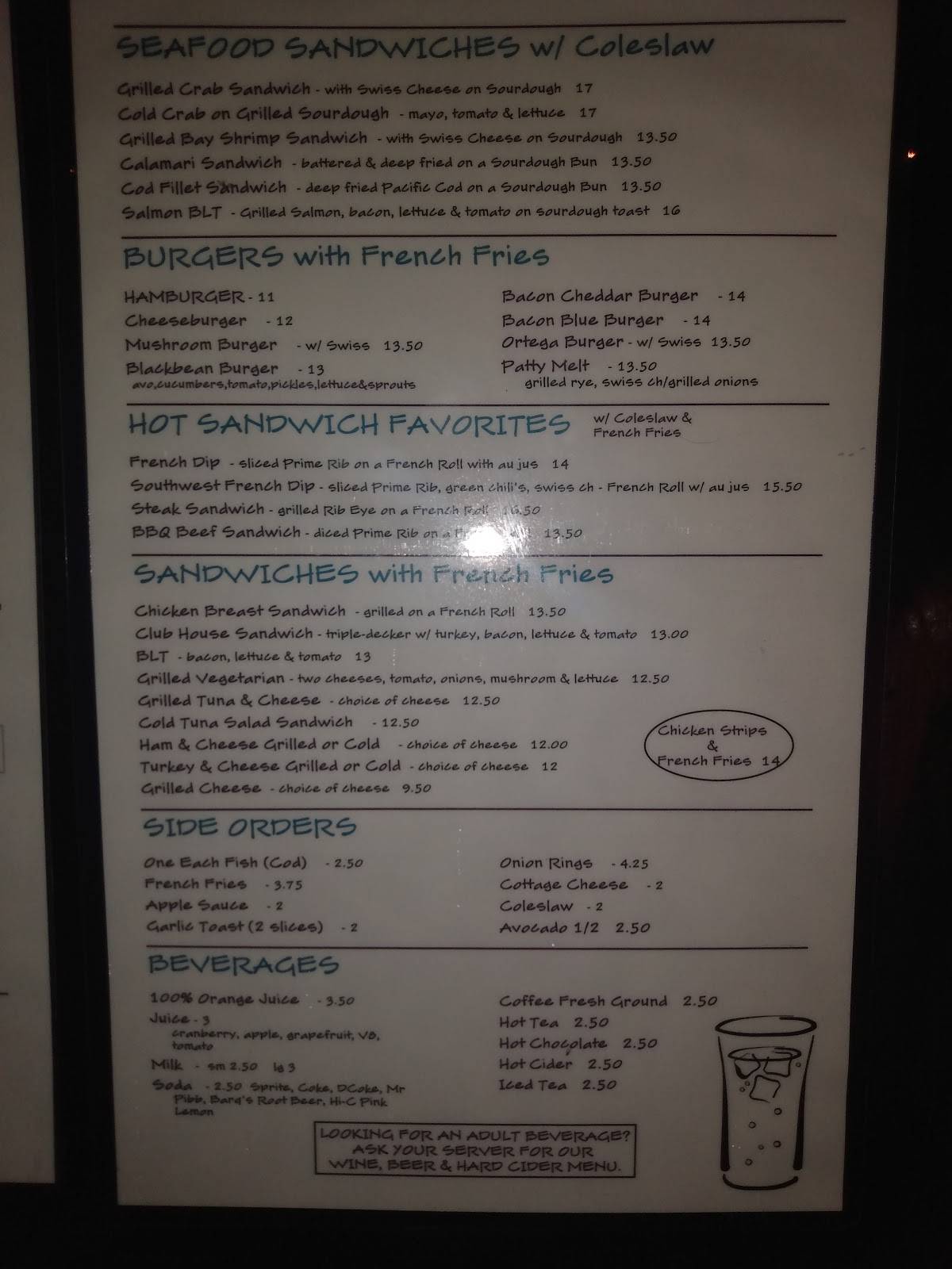 Menu At Chart Room Restaurant Crescent City menu-at-chart-room-restaurant-crescent-city