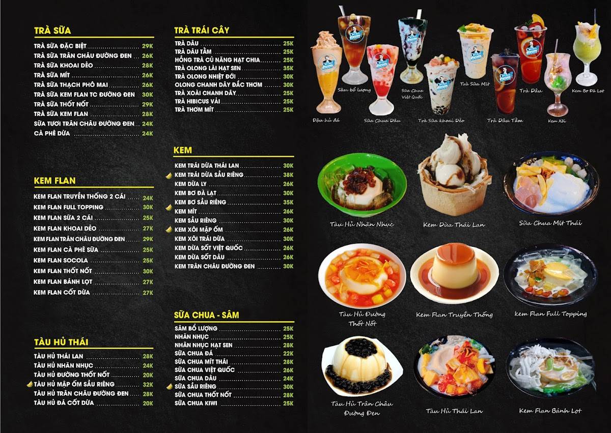 Menu at Chè Thái Mập Ốm - Thành Phố Phan Thiết restaurant, Phan Thiet