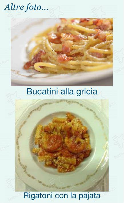 Menu per Checchino dal 1887 in Roma