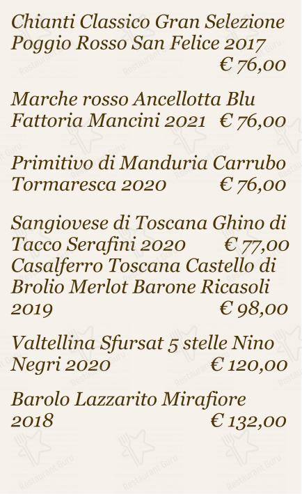 菜单 per Checchino dal 1887 ristorante