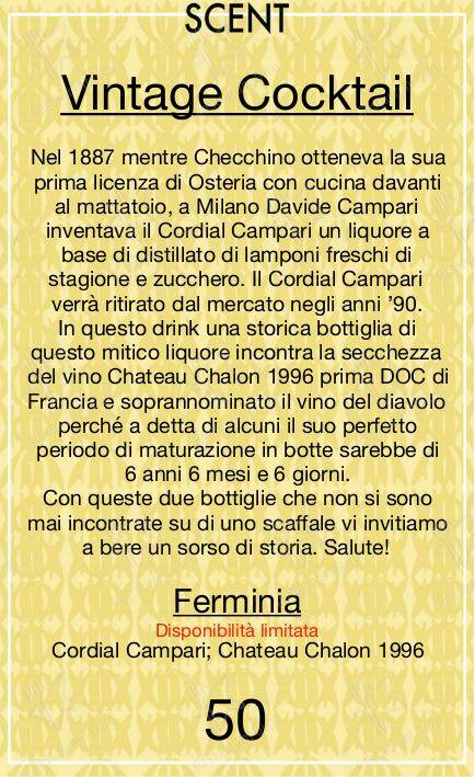 Основное меню per Checchino dal 1887 ristorante