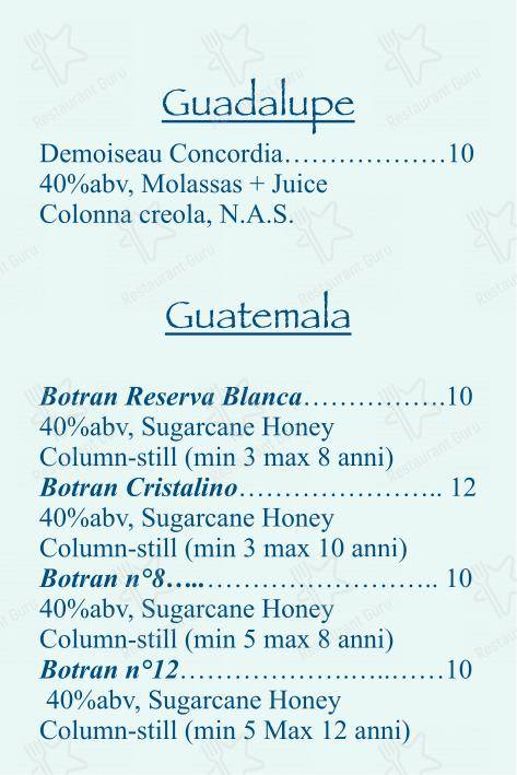 Takeaway Menu per Checchino dal 1887 in Roma