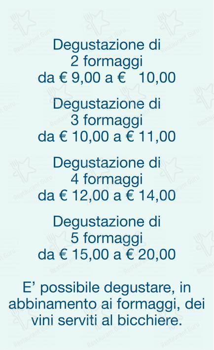 Menu per Checchino dal 1887 ristorante