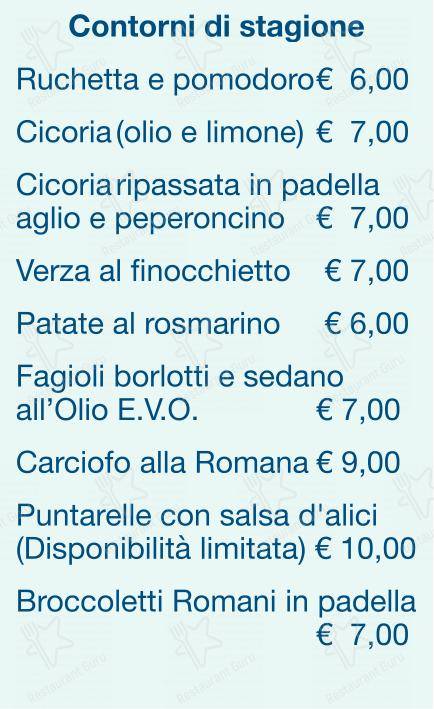Menu di Checchino dal 1887 - Menu