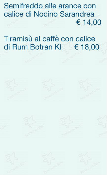 Menu per Checchino dal 1887 ristorante