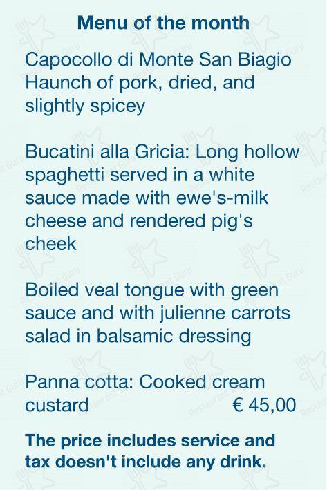 Wine Menu per Checchino dal 1887 ristorante
