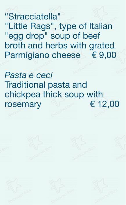 Menu bar per Checchino dal 1887 ristorante