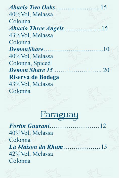Menu di Checchino dal 1887 - Dinner Menu